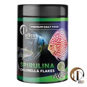 Discus Hobby Premium Daily Food Spirulina Chlorella Flakes