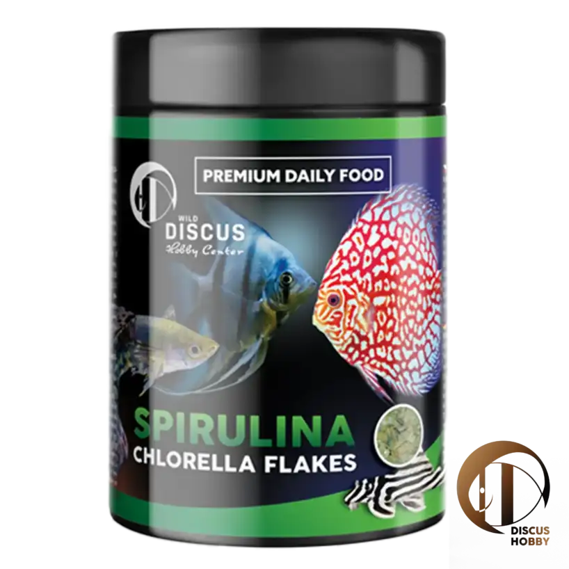 Discus Hobby Premium Daily Food Spirulina Chlorella Flakes