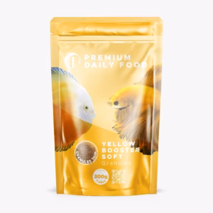 Yellow Booster Soft Granules 200 g DISCUS HOBBY Premium Daily Food Yellow Booster Soft Granules, opakowanie 200 g