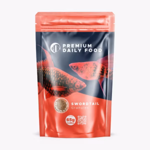 PREMIUM DAILY FOOD Swordtail Granules 65g — soft granules for swordtails, mollies, platies, guppies